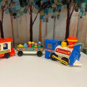 Fisher Price Vintage 1986-7 Little People Train Set